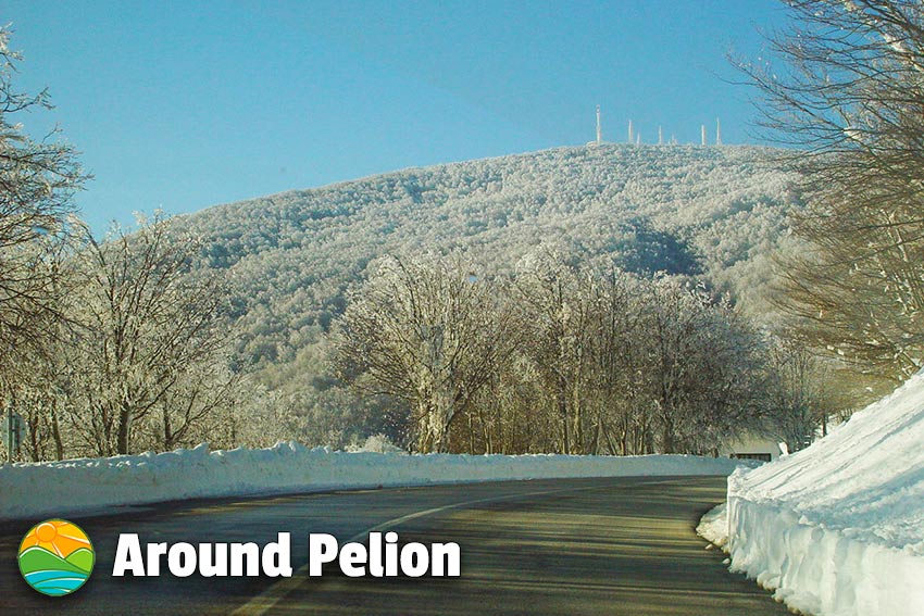 Travel around Pelion in Winter